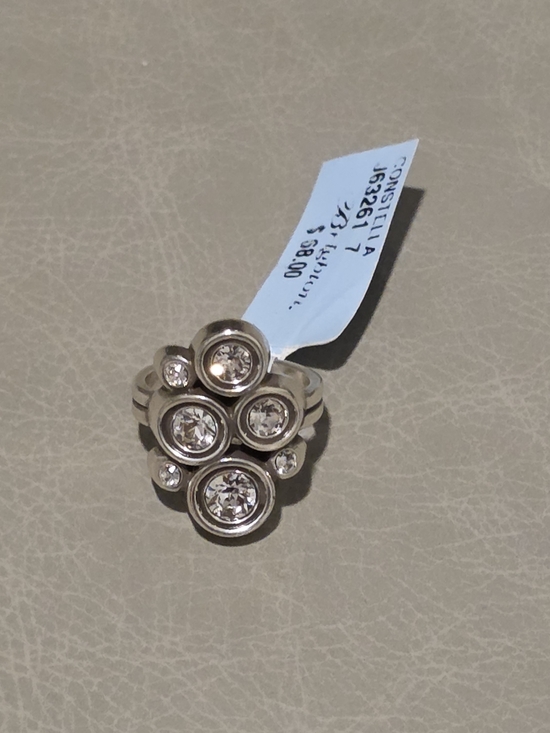 Brighton Jewelry - Brighton Jewelry CONSTELLA Silver Cluster Crystals Ring Size 7
